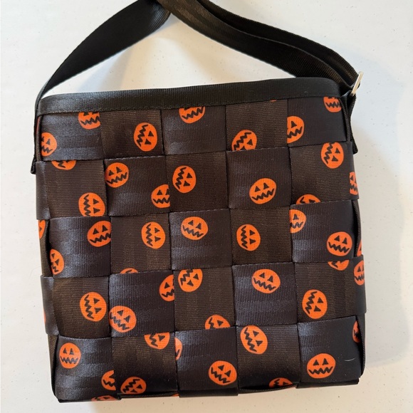 Harveys Handbags - Harveys Brown & Orange Woven Pumpkin Crossbody Bag